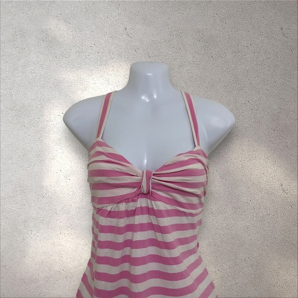 Early 2000s VS PINK Pink & White Striped "Love Pink" Babydoll Dress - Picture 7 of 10